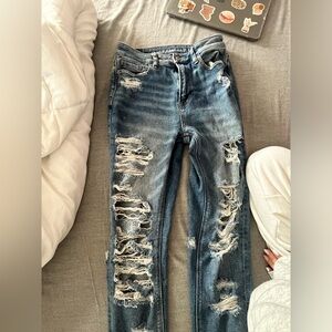 American Eagle ripped jeans